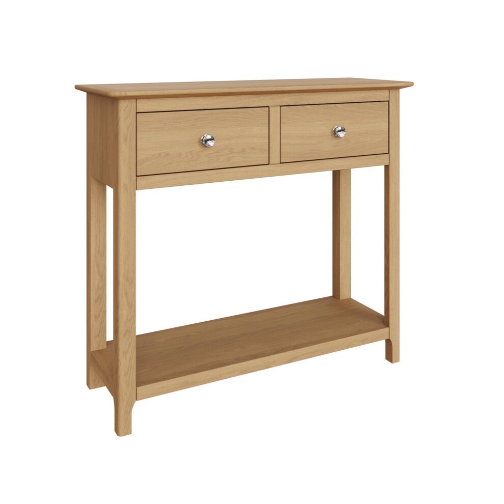 FWStyle Taberno Oak 2 Drawer Hallway Console Table - image 2