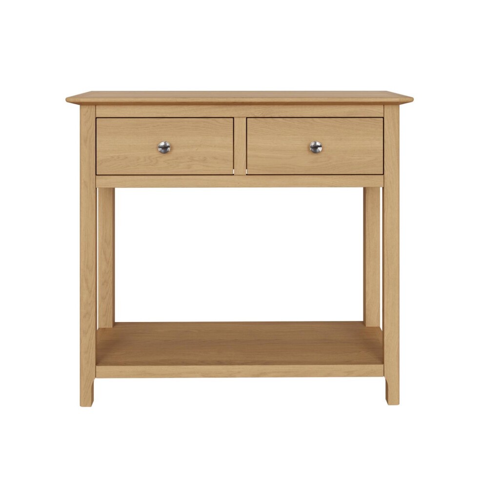 FWStyle Taberno Oak 2 Drawer Hallway Console Table - image 4