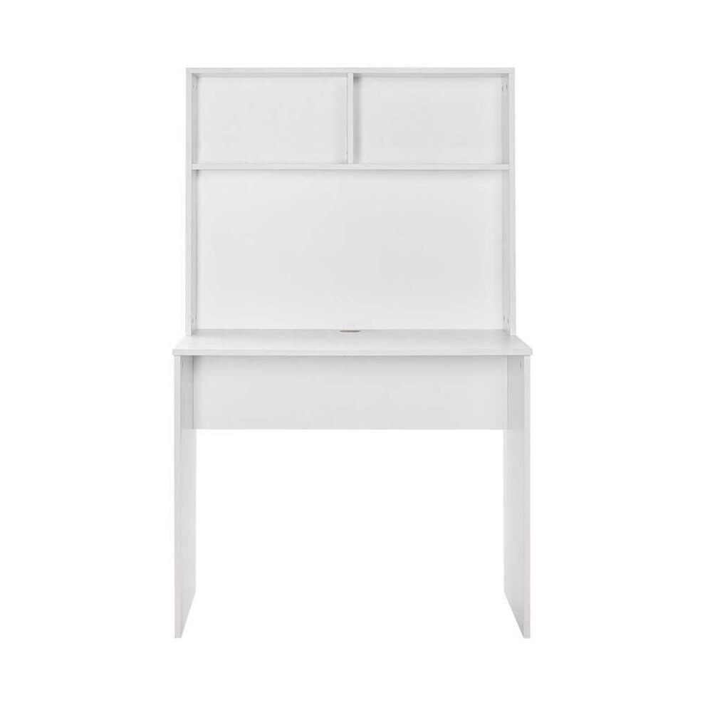 FWStyle White 2 Shelf Home Study Desk - image 4