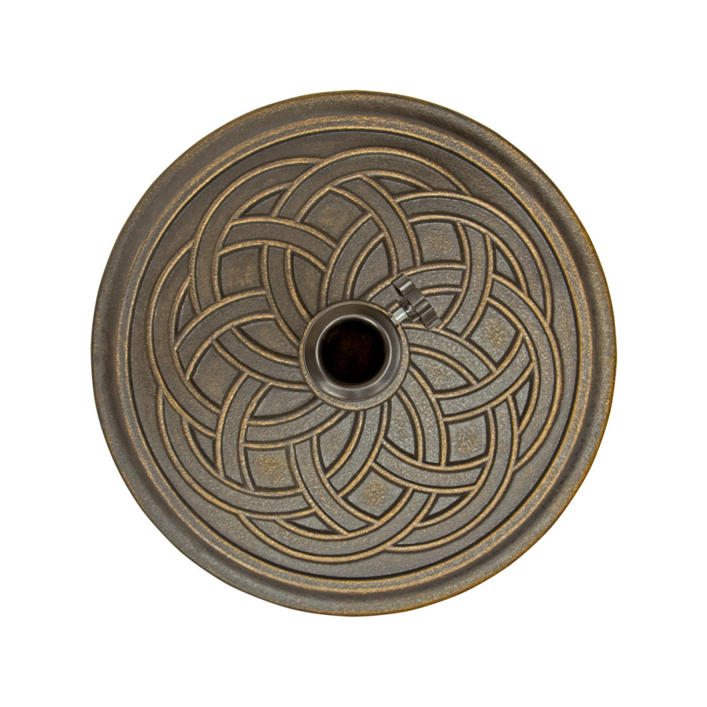 GardenKraft Celtic Pattern Resin Parasol Base 12kg - image 3