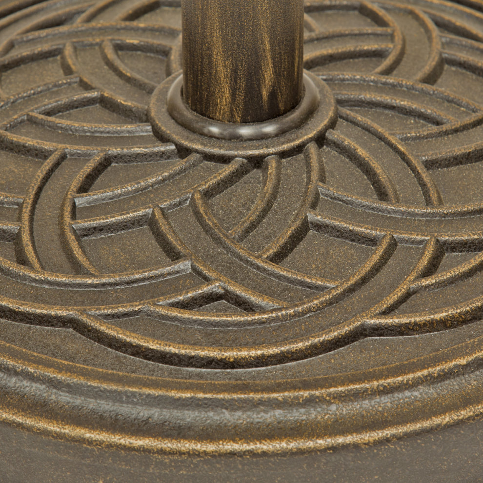 GardenKraft Celtic Pattern Resin Parasol Base 12kg - image 4