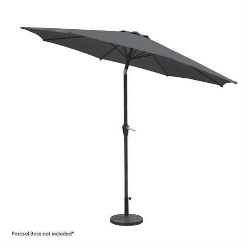 GardenKraft Charcoal 6 Ribs Crank and Tilt Parasol 2.7m - image 2