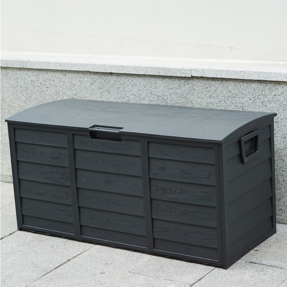 Gr8 Garden Black 300L Plastic Outdoor Storage Box - image 5