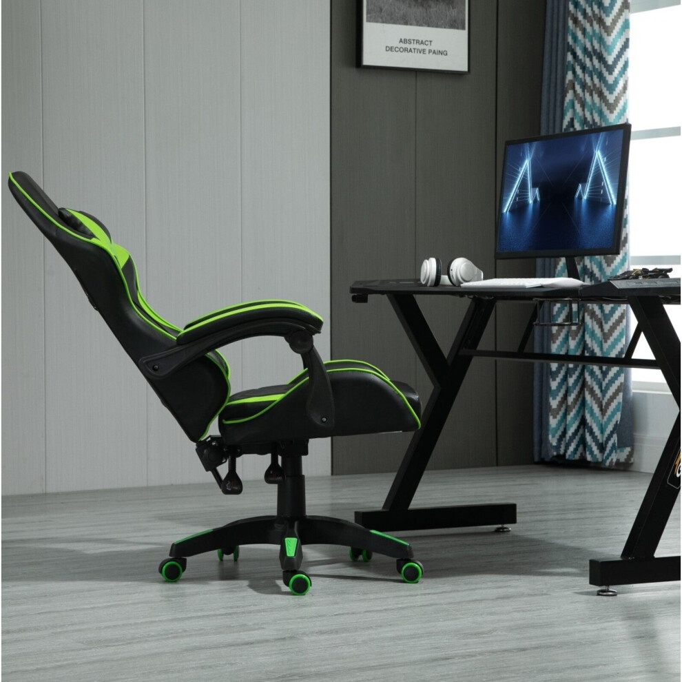 Green Adjustable Tilt and Swivel Gaming Chair - image 2