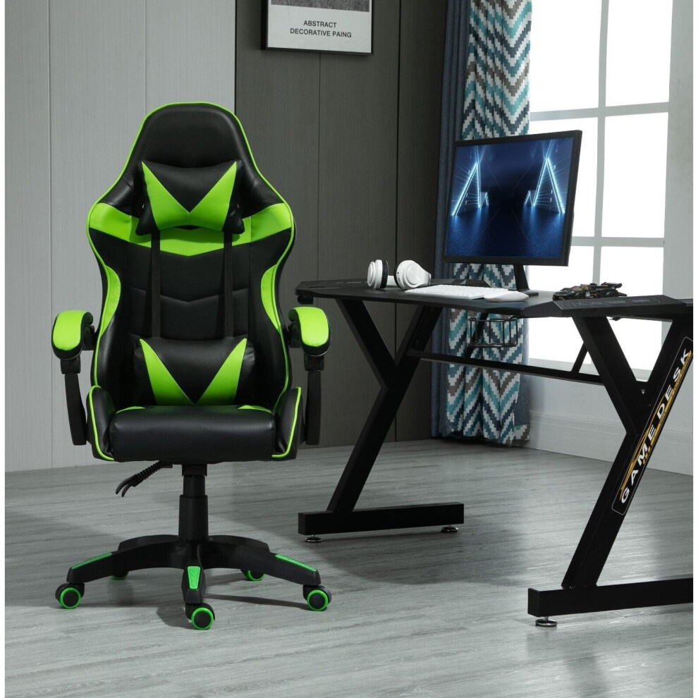 Green Adjustable Tilt and Swivel Gaming Chair - image 3