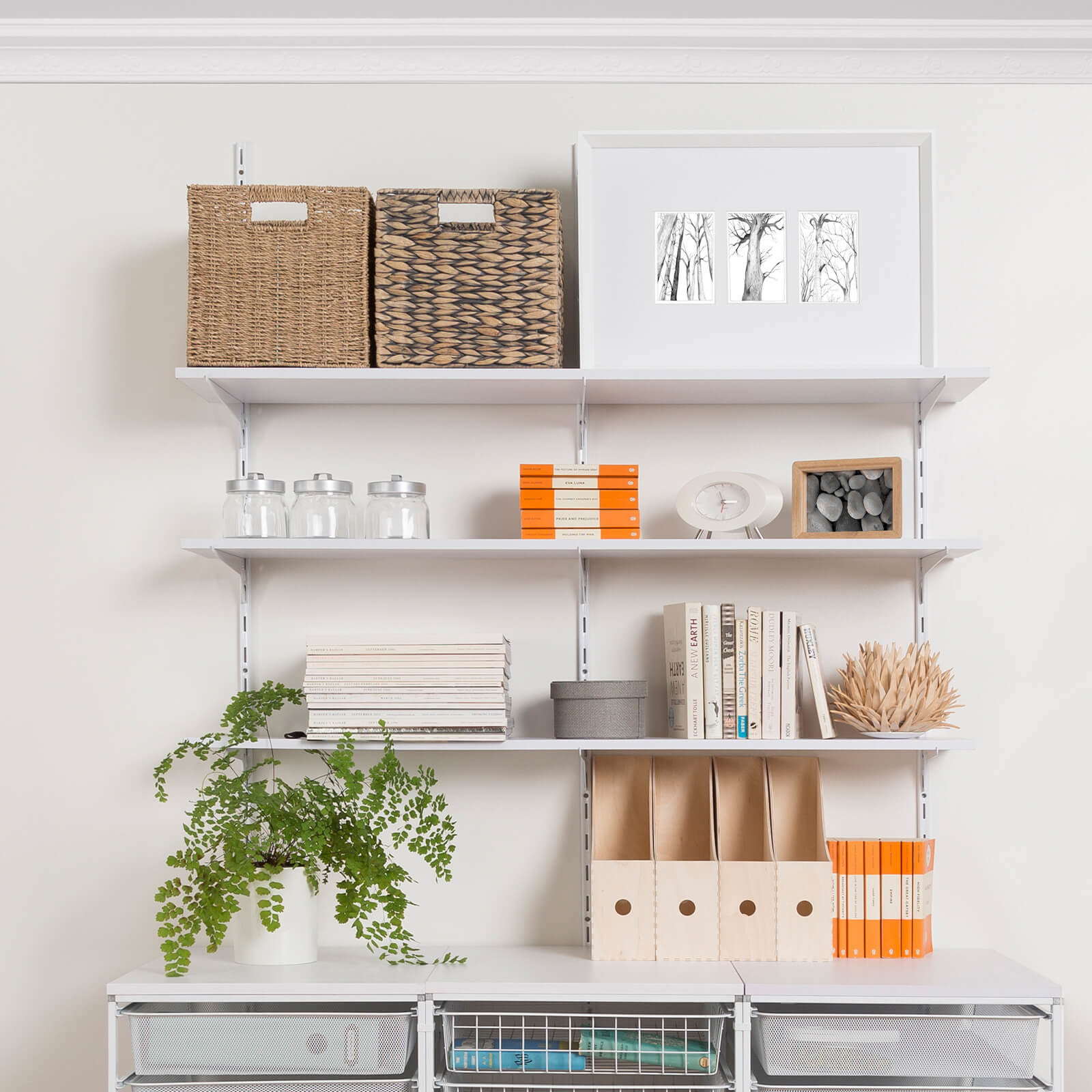 Homebase 200cm 2 Pack Upright Single Slot Shelving System - image 3