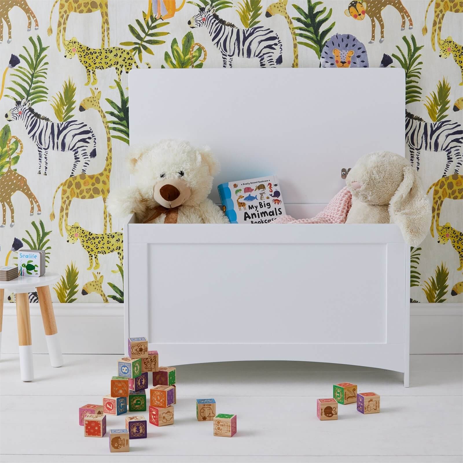 Homebase Kids White Toy Chest - image 2