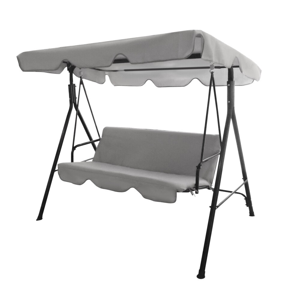Hortus 3 Seater Grey Hammock Swing Chair - image 4