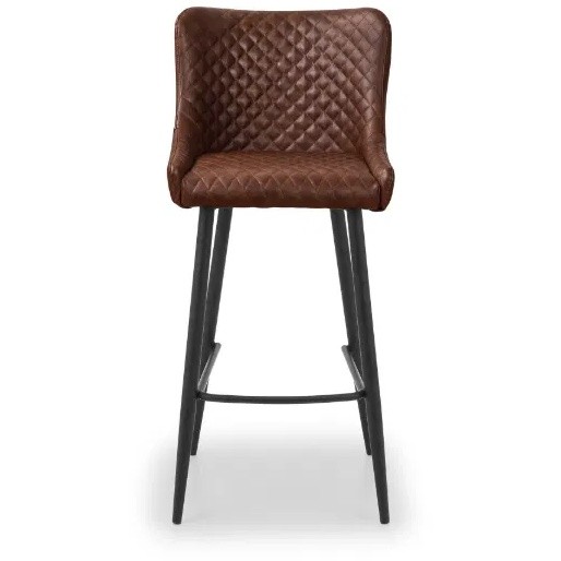 Julian Bowen Luxe Brown Faux Leather Bar Stool - image 3