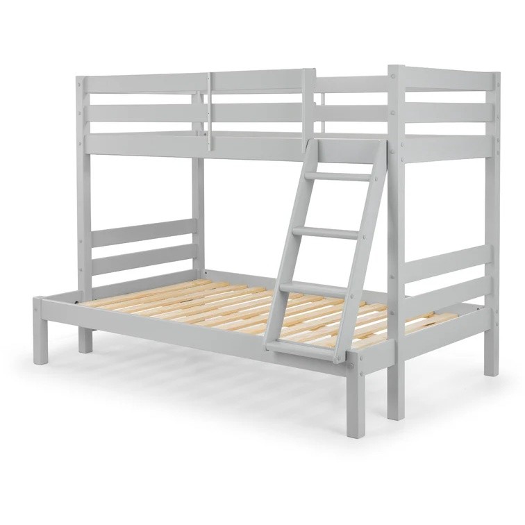 Julian Bowen Merlin Dove Grey Sleeper Bunk Bed - image 3