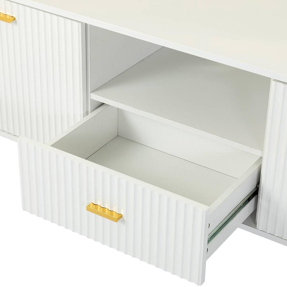 Kosy Koala 2 Door Single Drawer White TV Cabinet - image 3