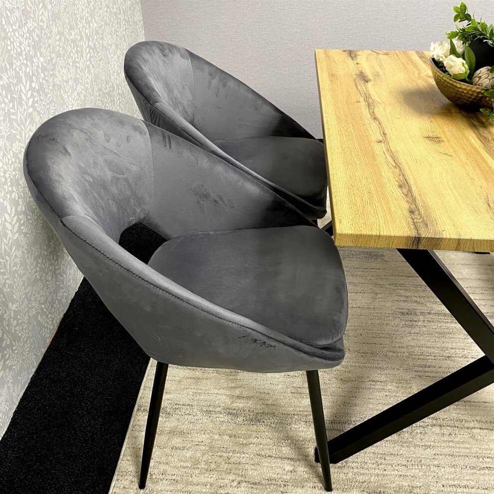Kosy Koala 4 Seater Stone Dining Set Grey - image 4