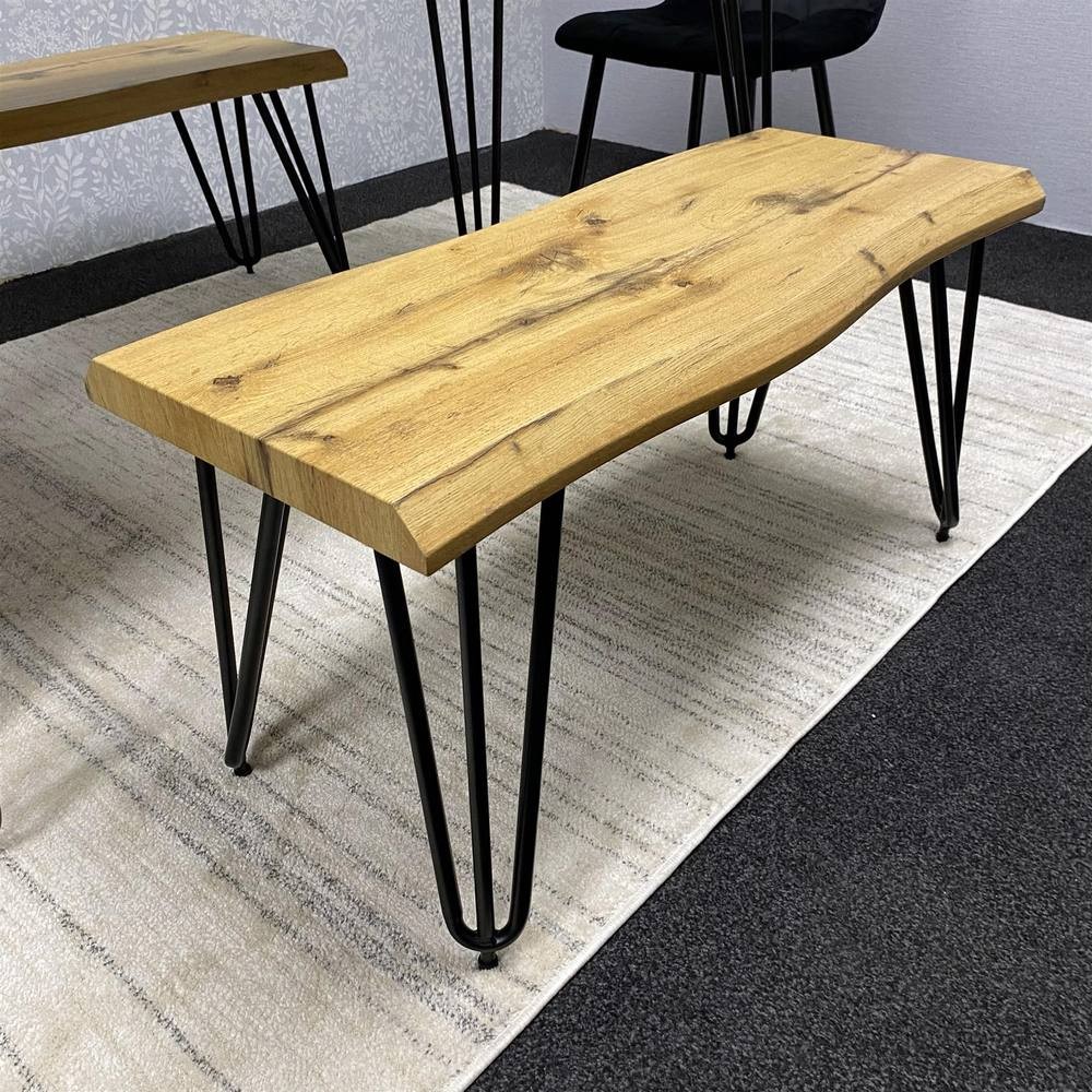 Kosy Koala 4 Seater Wood and Velvet Dining Bench Set Dark Grey - image 5