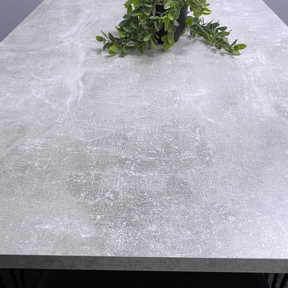 Kosy Koala 4 Seater Wood and Velvet Tufted Dining Set Grey - image 4