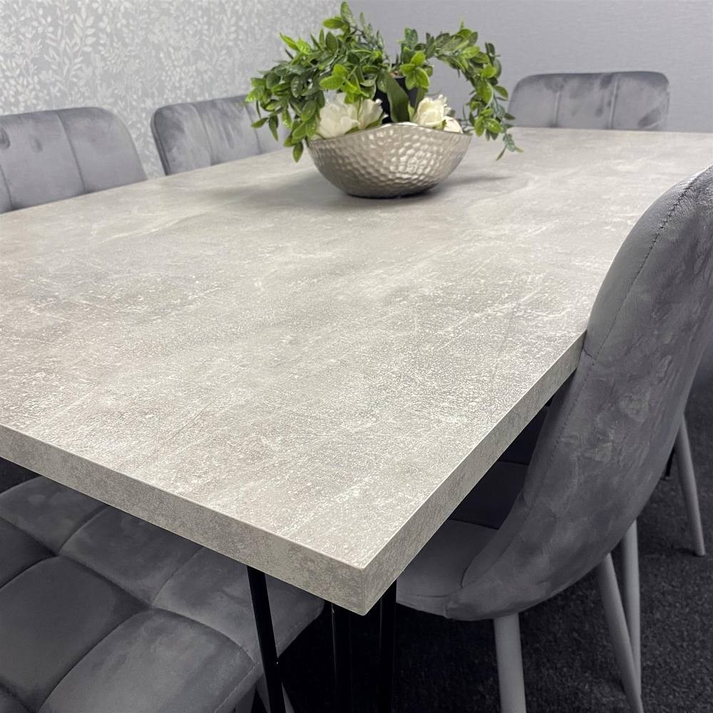 Kosy Koala 6 Seater Grey Dining Table set - image 2