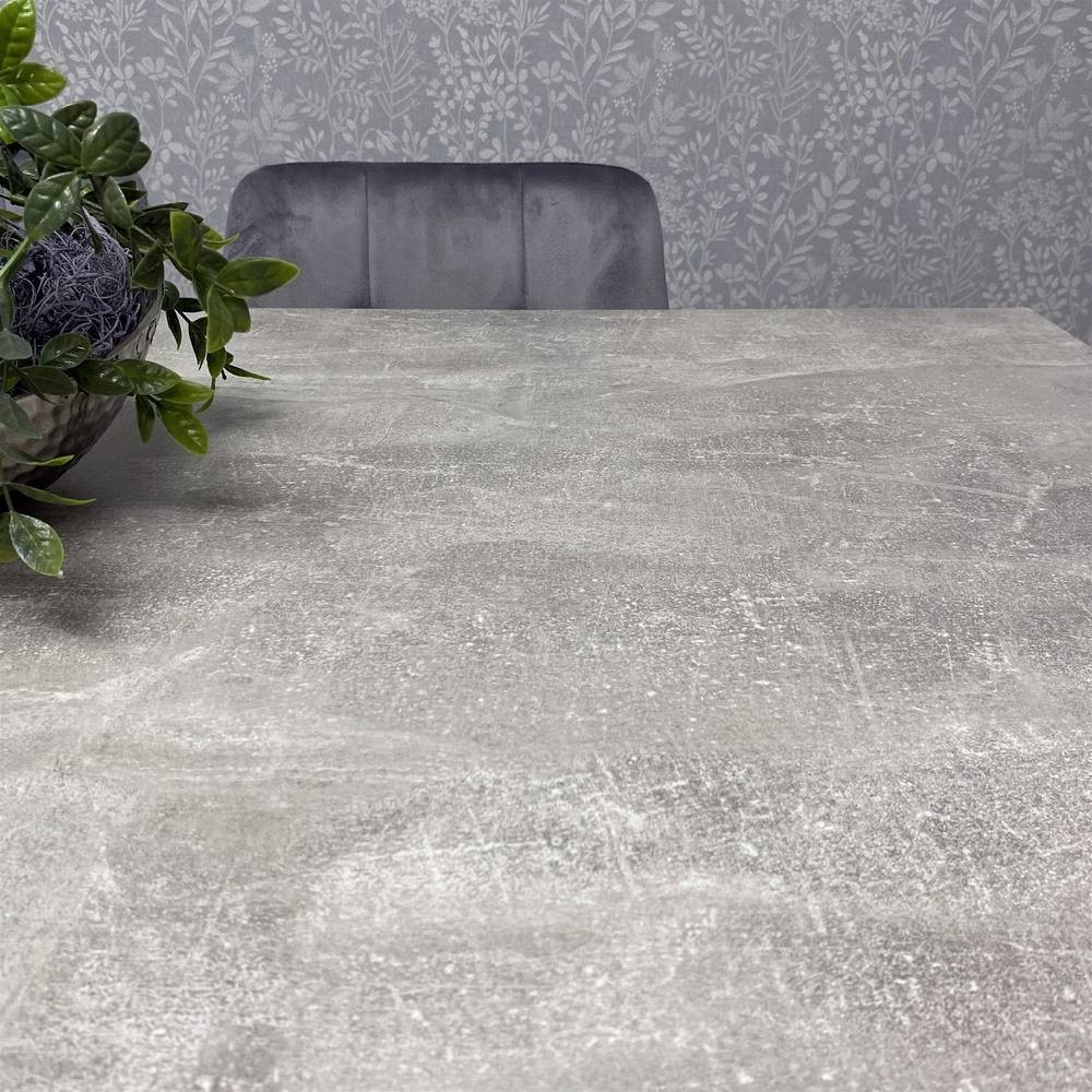 Kosy Koala 6 Seater Wood and Velvet Tufted Dining Set Grey - image 3