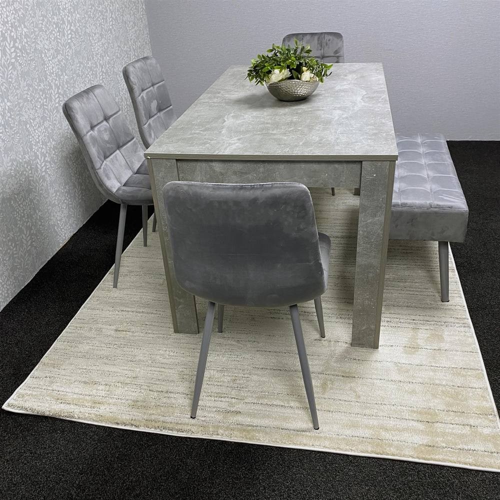 Kosy Koala Grey 6 Seater Stone Dining Set - image 3