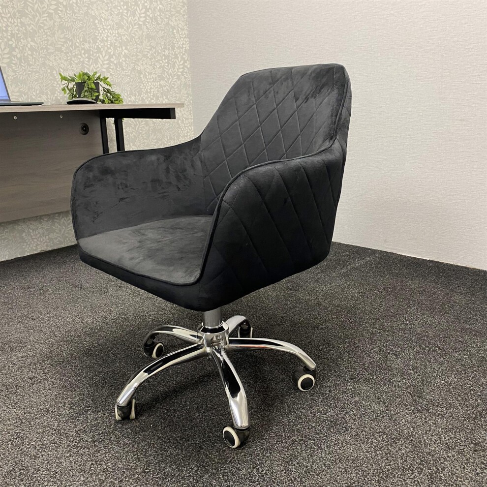Kosy Koala Grey Wooden Office Desk with Drawer Unit and Black Chair - image 4