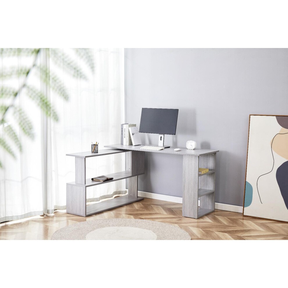 Kosy Koala Grey Wooden Office Desk with Drawer Unit and Chair - image 3