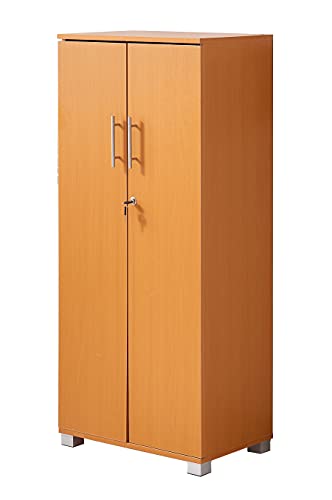 MMT Furniture Designs 2 Door Beech Lockable Tall Filing Cabinet - image 3