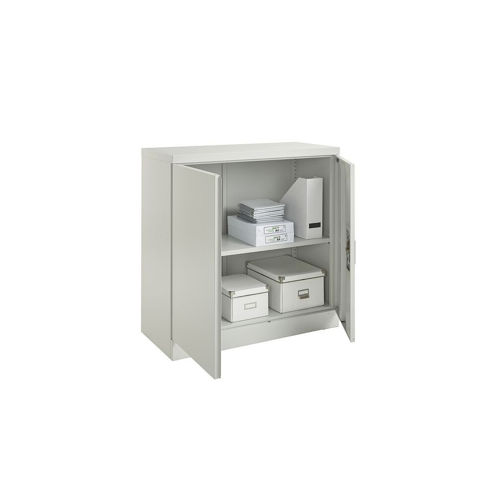 MMT Furniture Designs 2 Door Grey Metal Filing Lockable Filing Cabinet - image 2