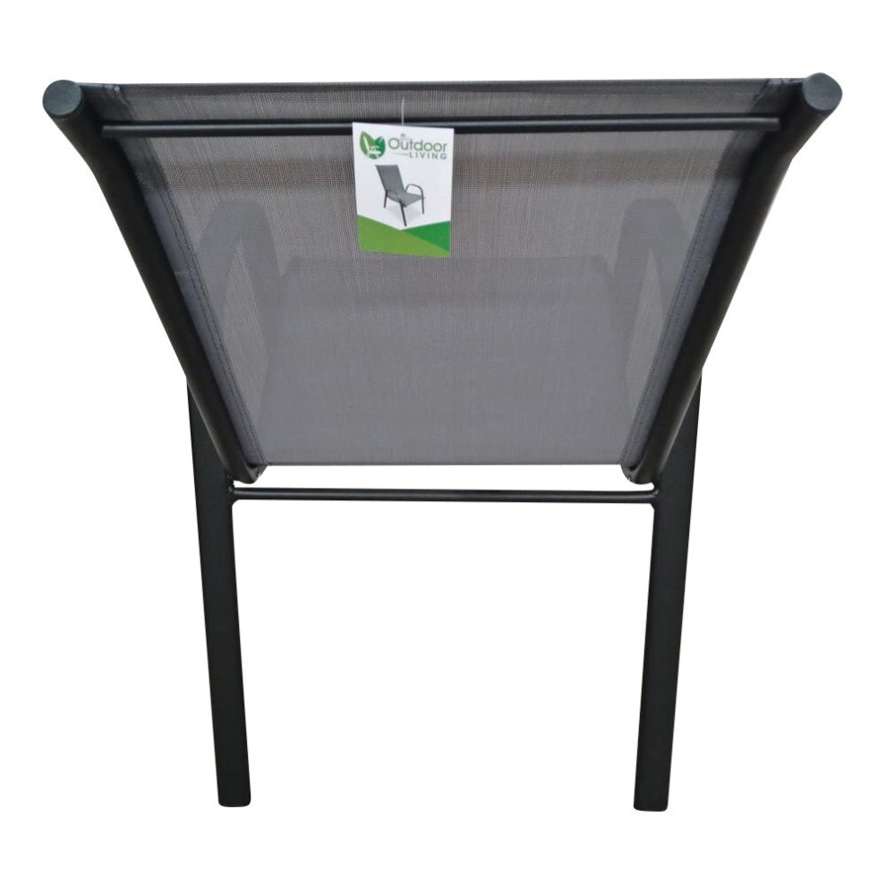 Outdoor Living Set of 4 Stacking Garden Dining Chairs - image 3