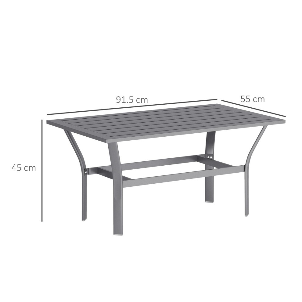 Outsunny Dark Grey Garden Coffee Table - image 2