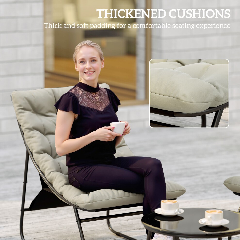 Outsunny Light Grey 4 Seater Garden Sofa Set - image 3