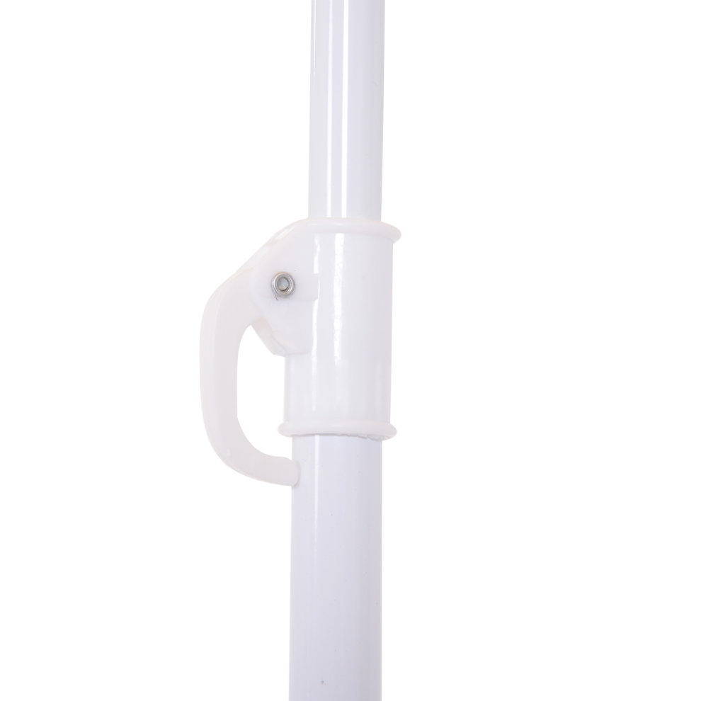 Outsunny Waterproof Patio Garden Hawaii Beach Sun Umbrella Sunshade Hawaiian Folding Tilting Crank Parasol (Wheat) Aosom UK - image 5