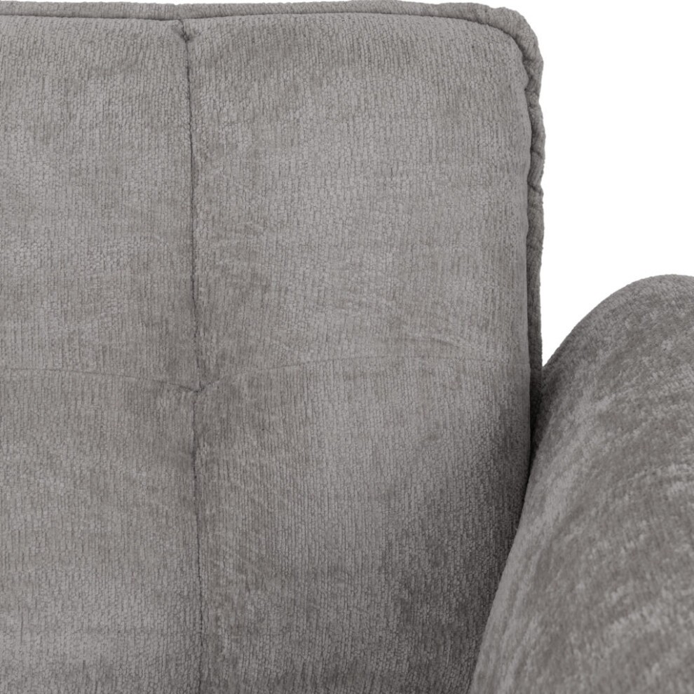 Seconique Amalfi Single Seater Grey Fabric Chair - image 4