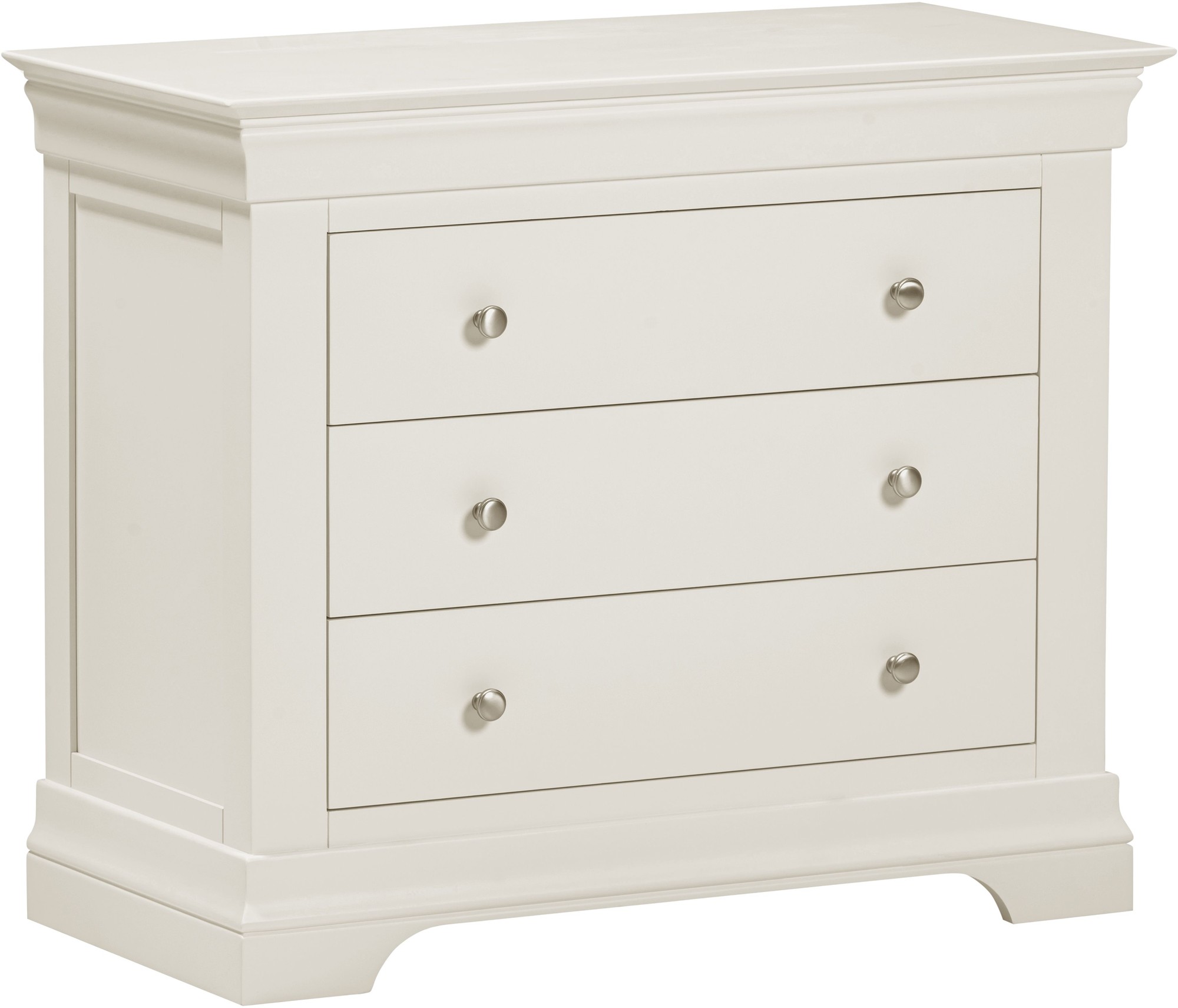 Seconique Bordeaux 3 Drawer Ivory Storage Chest - image 3