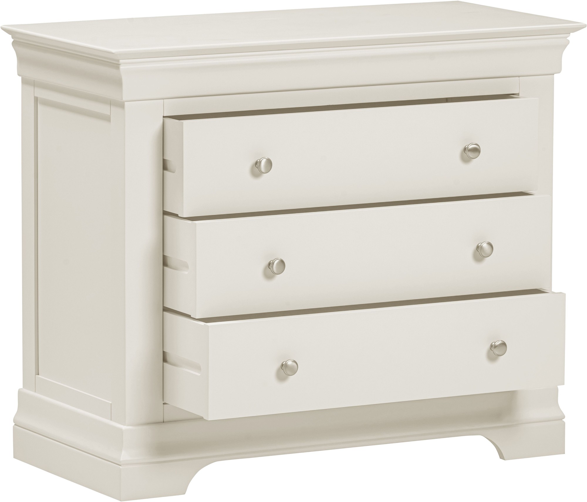 Seconique Bordeaux 3 Drawer Ivory Storage Chest - image 4