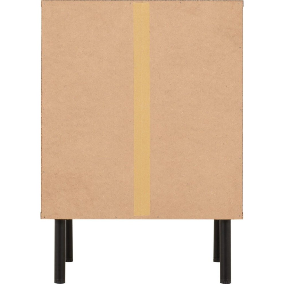 Seconique Leon 3 Drawer Medium Oak Effect Bedside Table - image 3