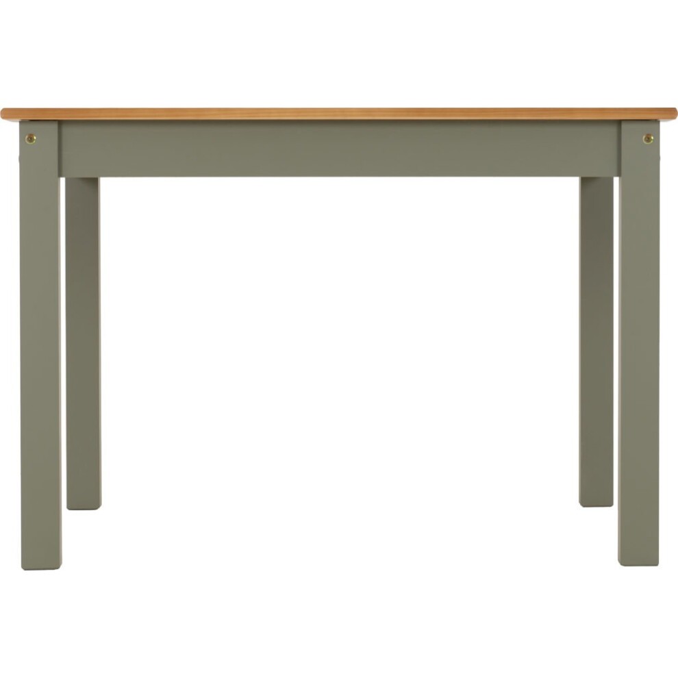 Seconique Ludlow Oak Effect 4 Seater Dining Table Set Green - image 5