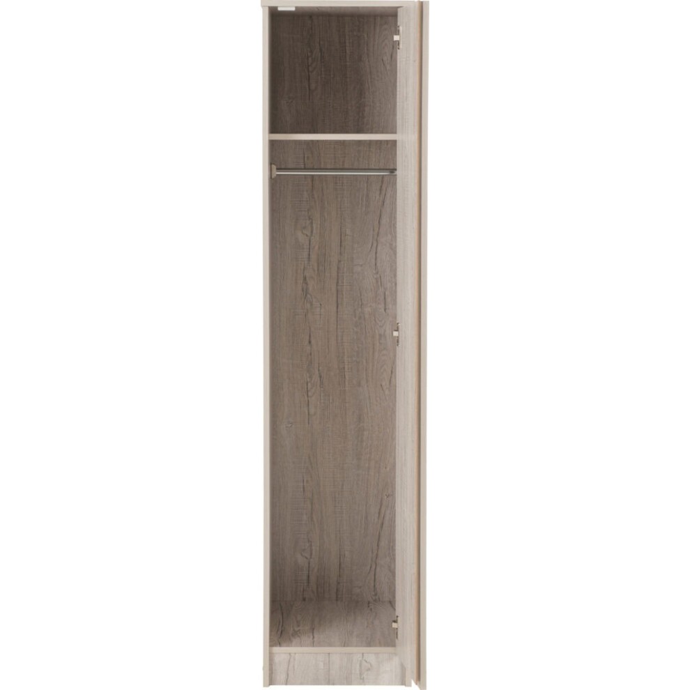 Seconique Malvern Single Door Urban Snow Wardrobe - image 2