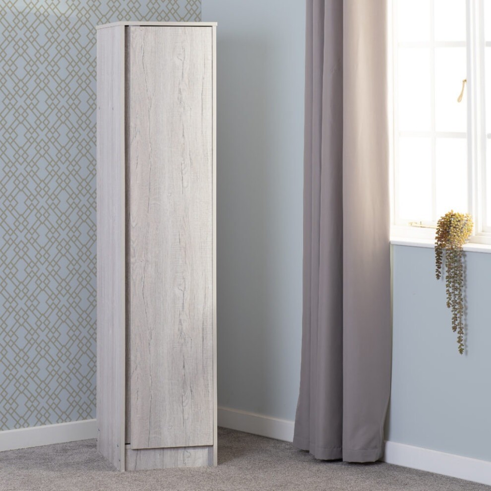 Seconique Malvern Single Door Urban Snow Wardrobe - image 5