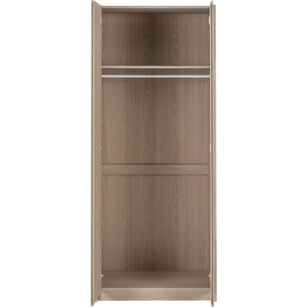 Seconique Paris 2 Door Smoked Ash Effect Mirror Wardrobe - image 3