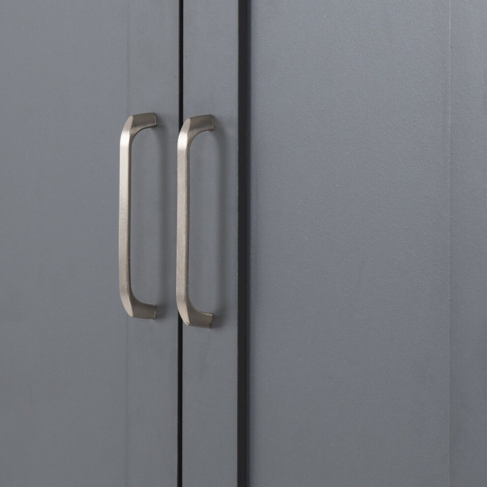 Seconique Portland 3 Door Grey and Oak Effect Wardrobe - image 3