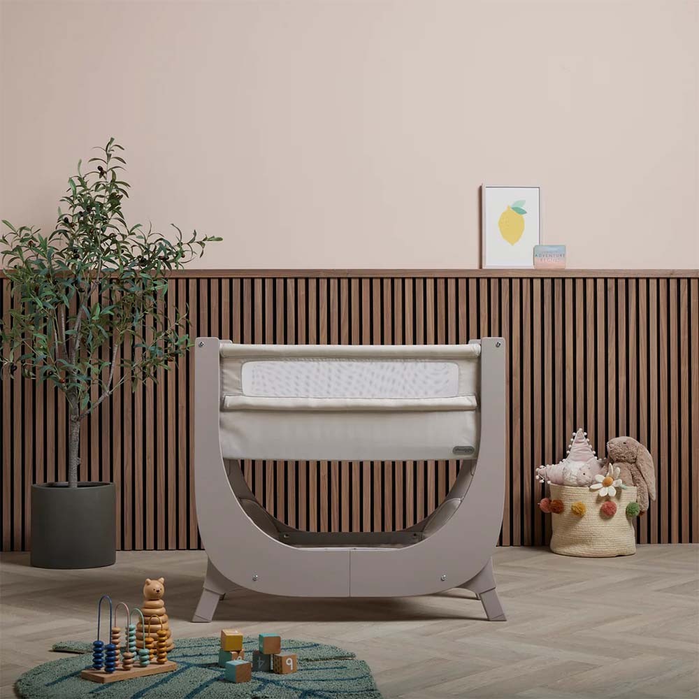 Shnuggle Air Lite Bedside Crib- Taupe - image 2