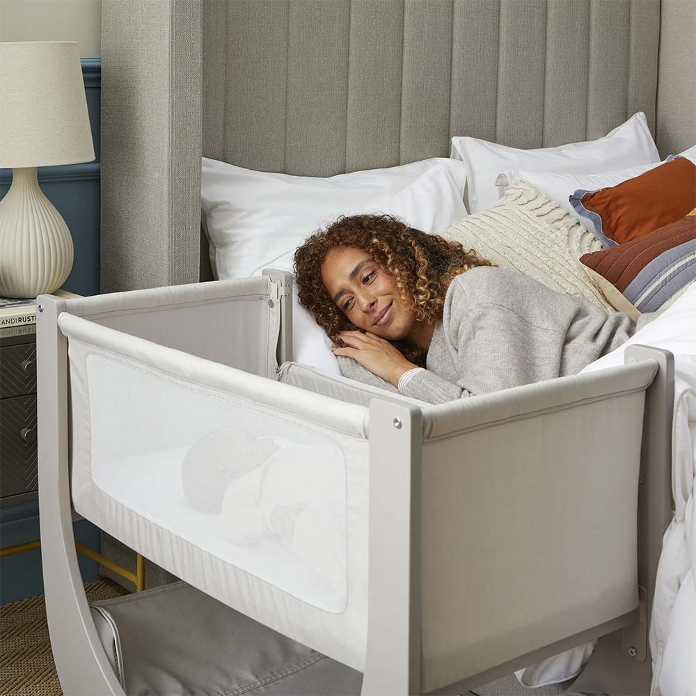 Shnuggle Air Lite Bedside Crib- Taupe - image 3