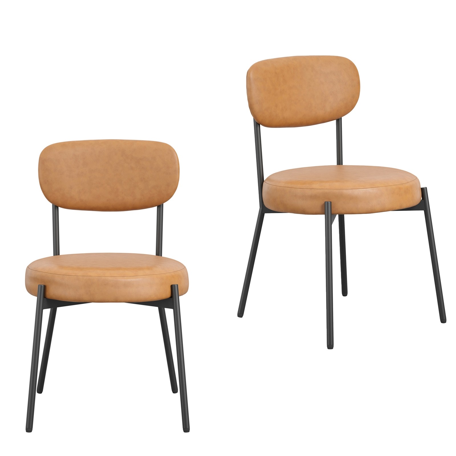 Smith Set of 2 Caramel Dining Chair - image 2