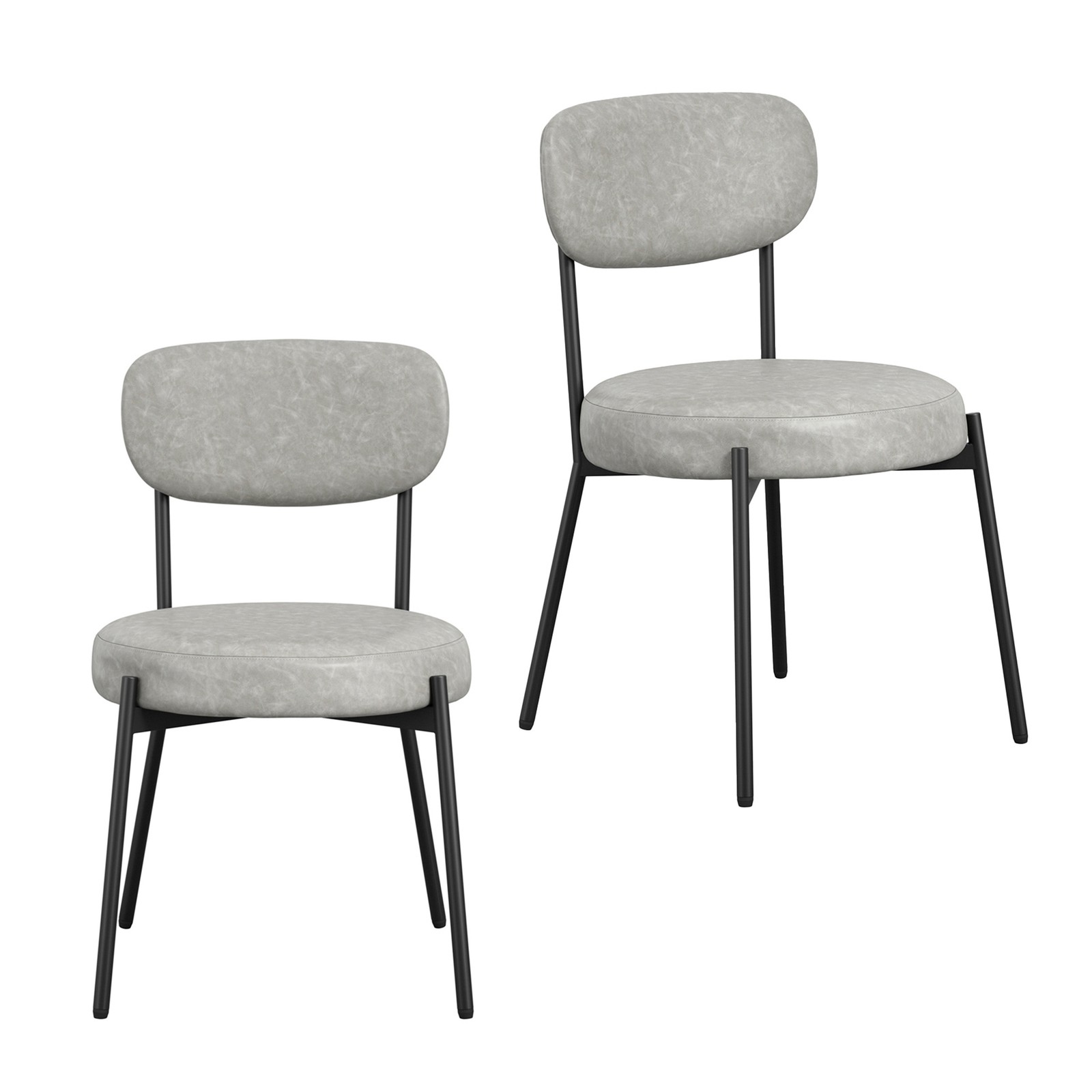 Smith Set of 2 Graphite Dining Chair - image 2
