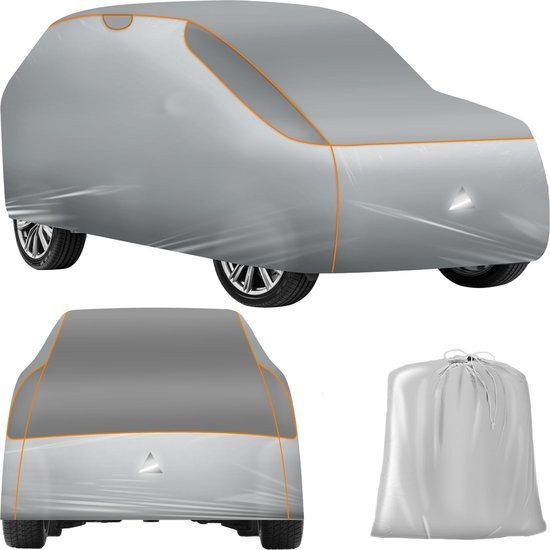 tectake Breathable 4mm Foam Layer Waterproof Car Cover with Storage Bag 120 x 203 x 571cm - image 2
