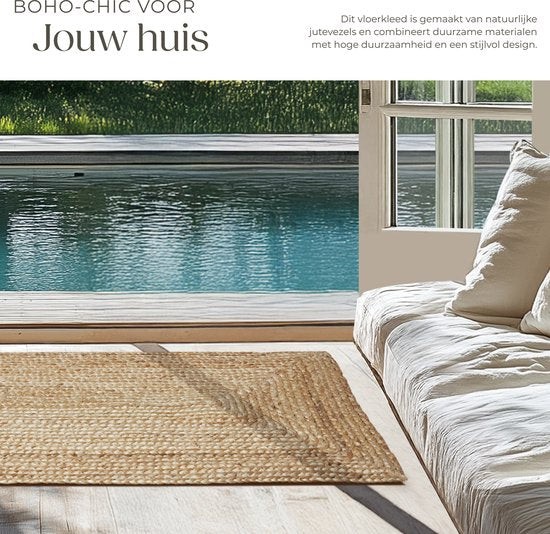 tectake Glim Boho Jute Rug 110 x 60cm - image 5