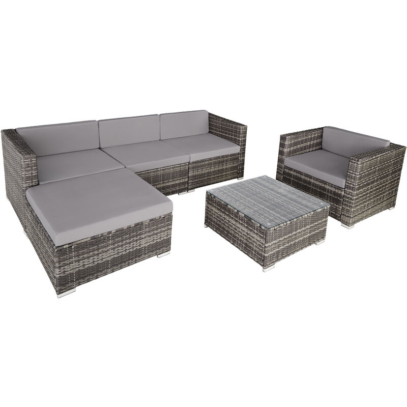 tectake Milan Grey 5 Seater Garden Lounge Set - image 2