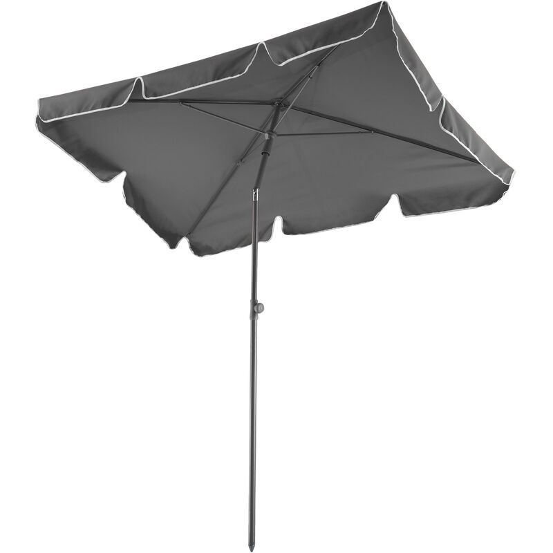 tectake Vanessa Grey Adjustable Parasol 200 x 125cm - image 2