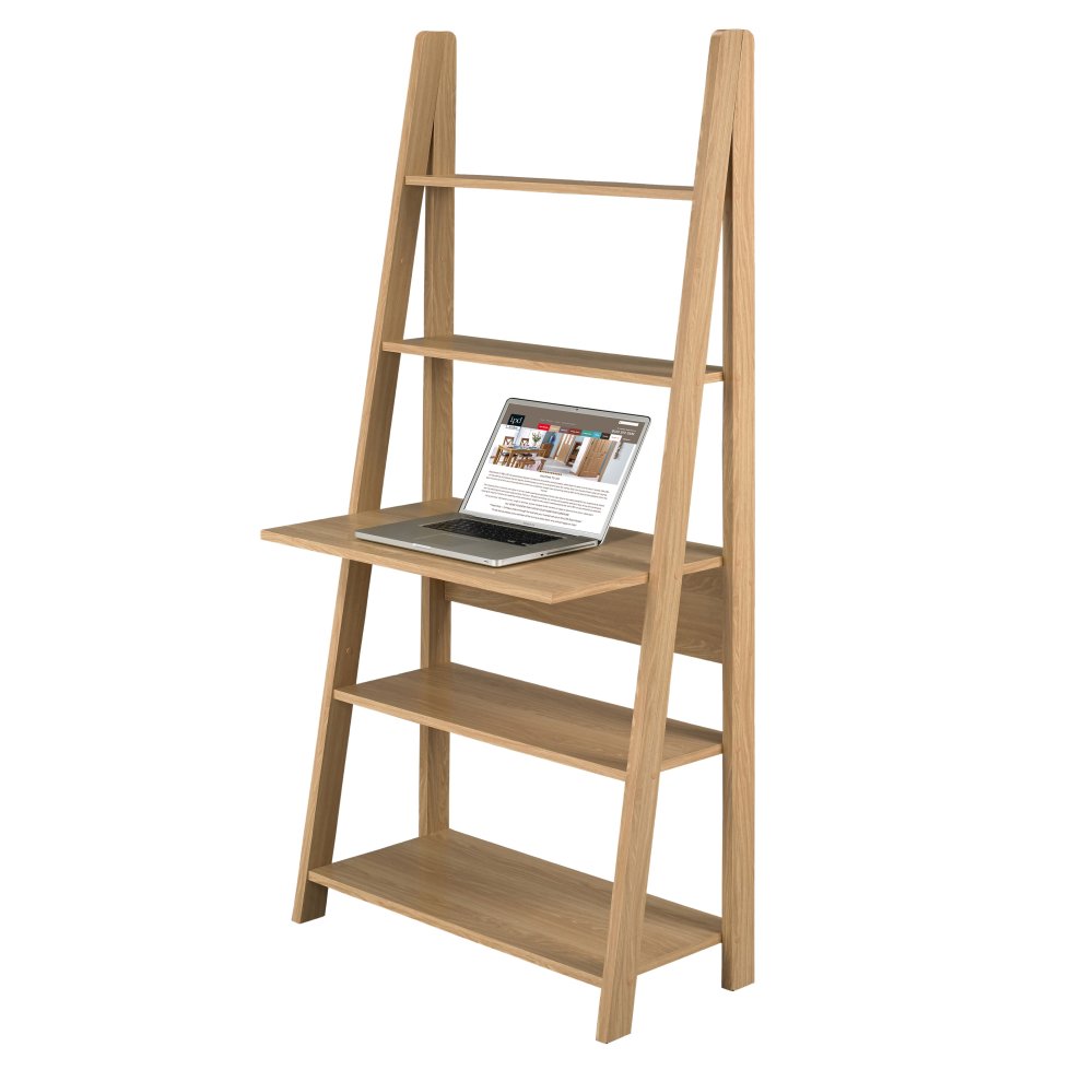 Tiva 5 Tier Oak Ladder Desk - image 2