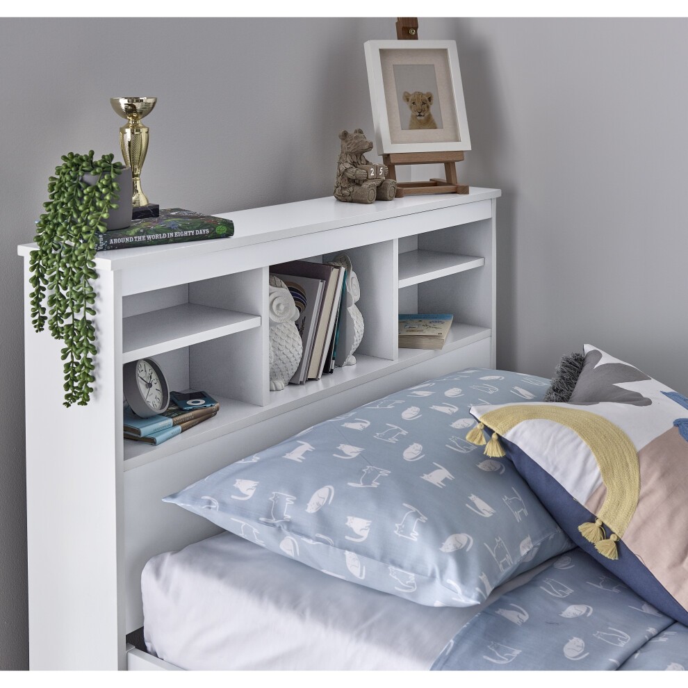 Veera White 3 Drawer Guest Bed with Spring Mattress - image 5