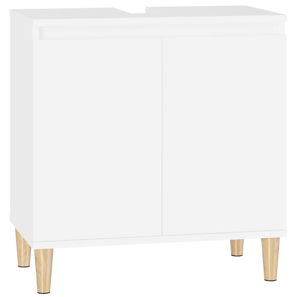 vidaXL 2 Door White Bathroom Sink Cabinet - image 2