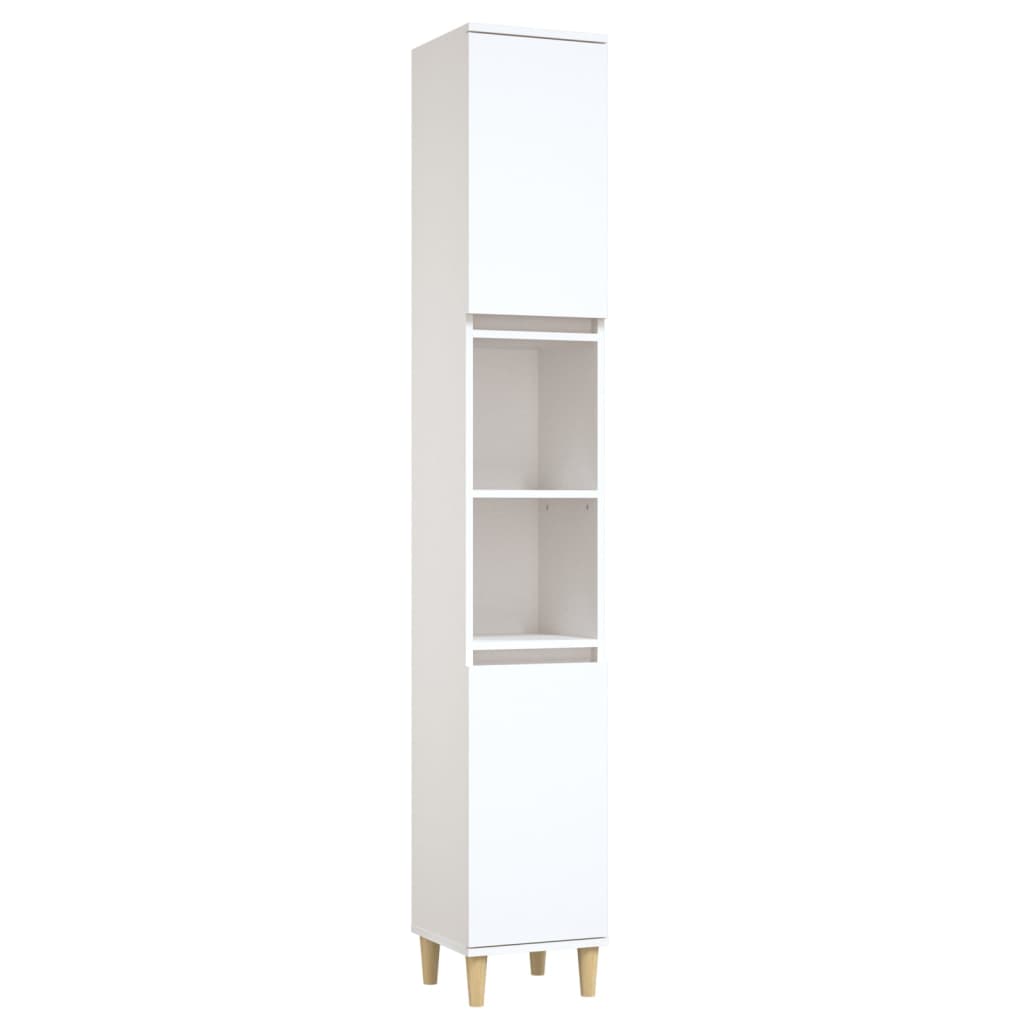 vidaXL 2 Door White Wooden Bathroom Cabinet - image 2